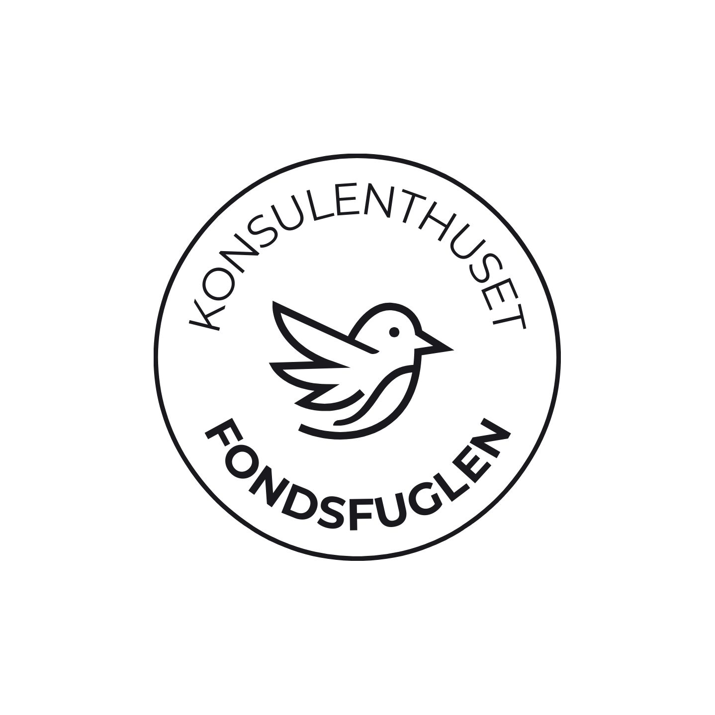 Fondsfuglen logo med fugl